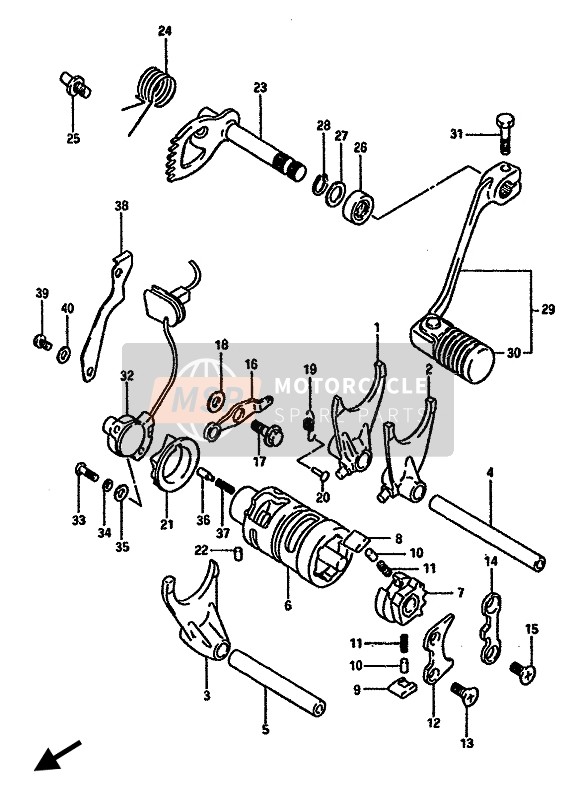 Suzuki DR600S(U) 1989 Gear Shifting for a 1989 Suzuki DR600S(U)