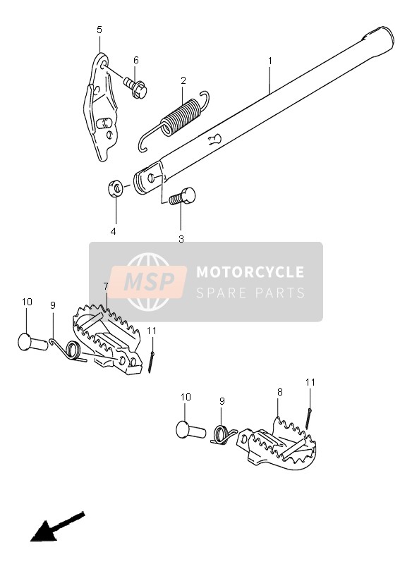 Suzuki RM85 (SW & LW) 2003 In Piedi per un 2003 Suzuki RM85 (SW & LW)