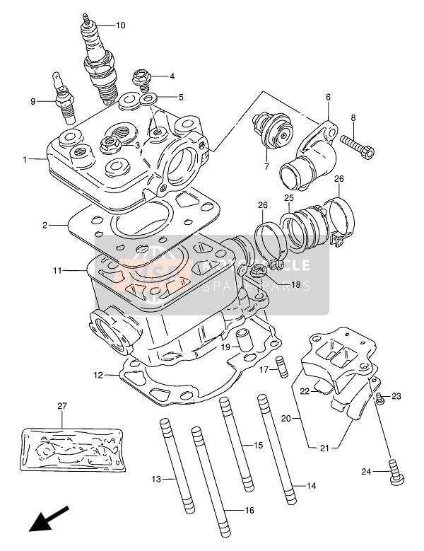 0910808180, Stud Bolt (L:105), Suzuki, 1