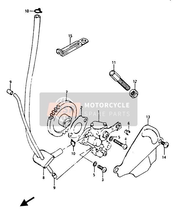 Suzuki TS125X 1986 Oil Pump for a 1986 Suzuki TS125X