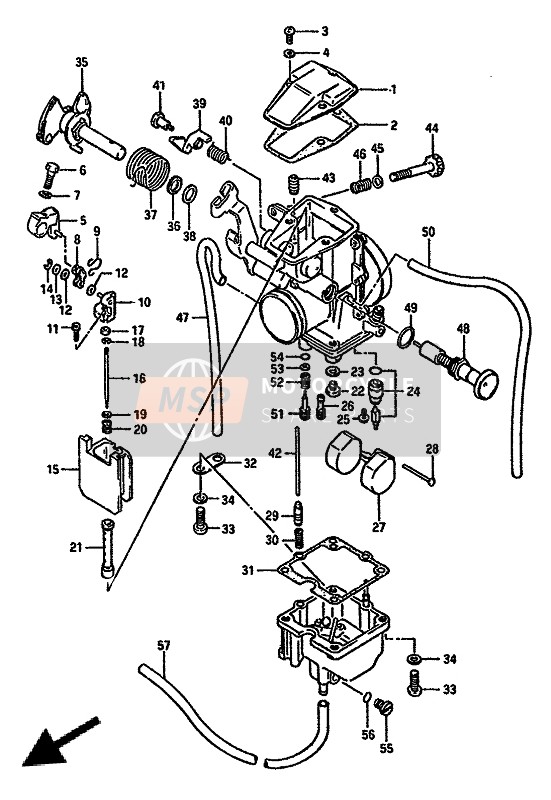 Suzuki DR600R 1987 Carburettor for a 1987 Suzuki DR600R