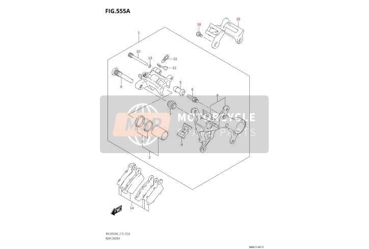 Bremssattel hinten