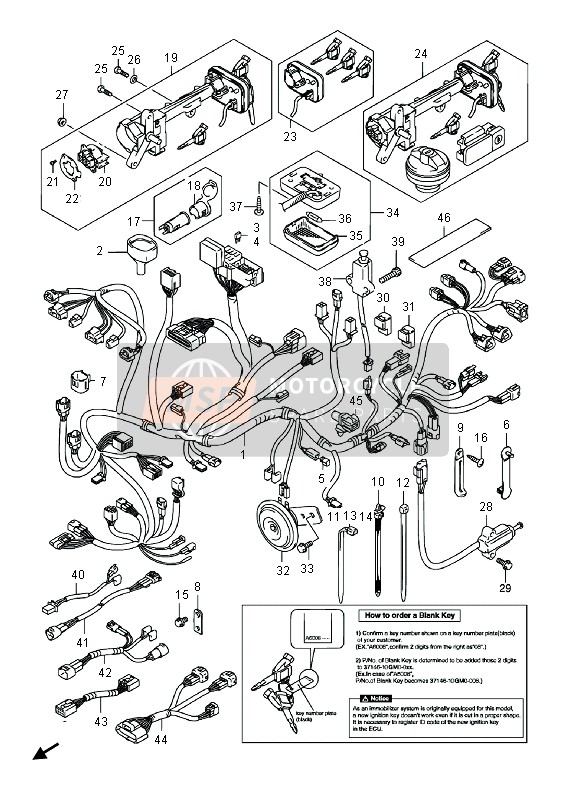 3685905H00 Kabel Teile Suzuki - MSP