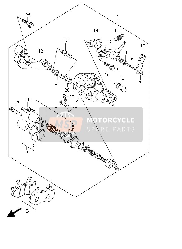 6910014F60999 Bremssattel Teile Suzuki - MSP