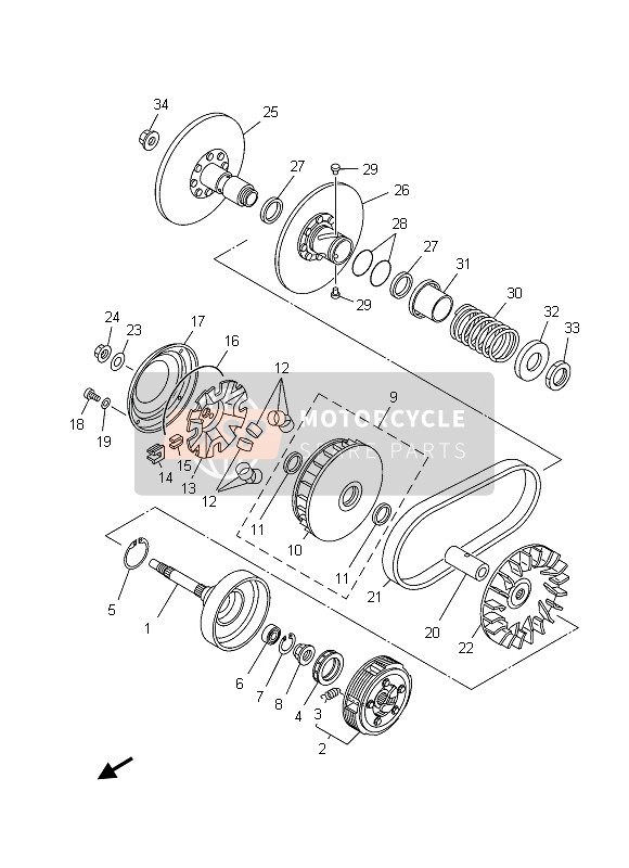 934104607900, Clips, Yamaha, 2