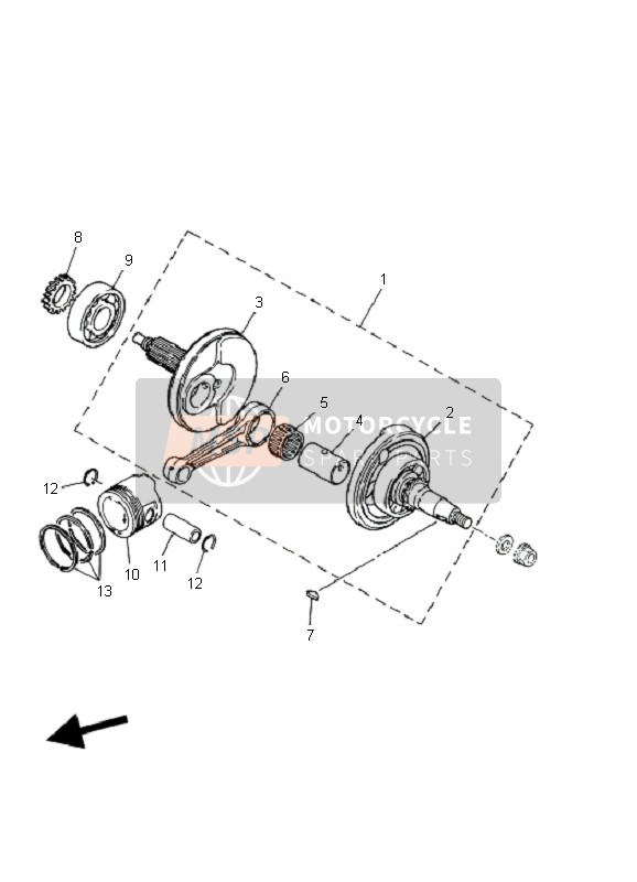 22KW11410000, Massolotte De Vilebr, Yamaha, 2