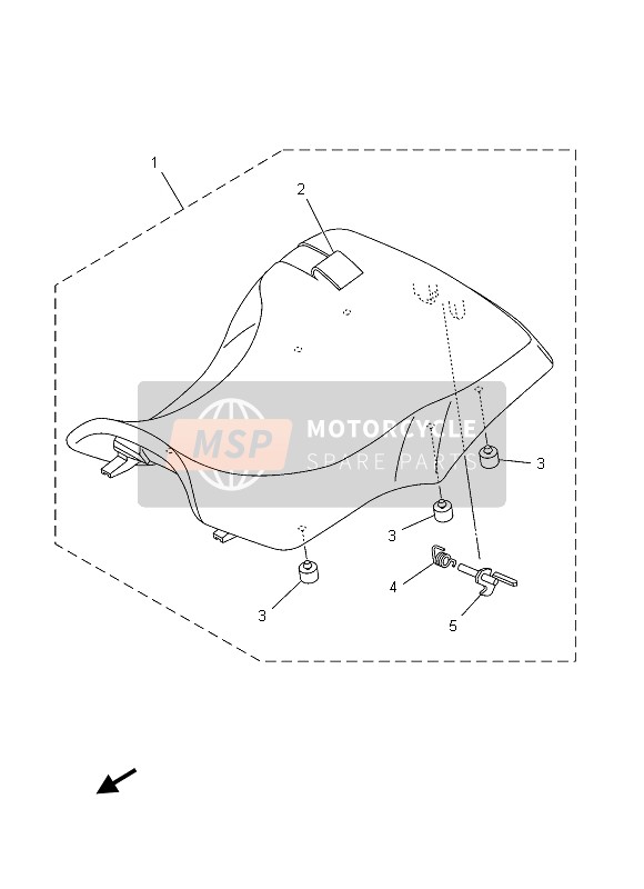 Yamaha YFM450FGPHD GRIZZLY 4x4 YAMAHA BLACK 2013 Asiento para un 2013 Yamaha YFM450FGPHD GRIZZLY 4x4 YAMAHA BLACK