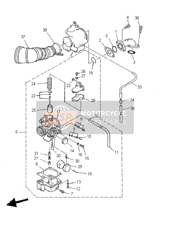 3GB141010000, Carburateur Assy 1, Yamaha, 0