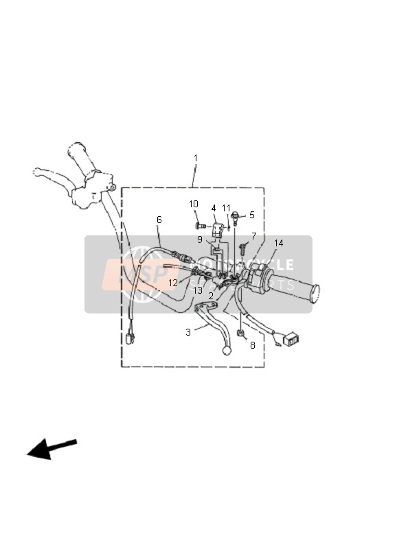 3FA839660000, Terugstelveer, Yamaha, 2