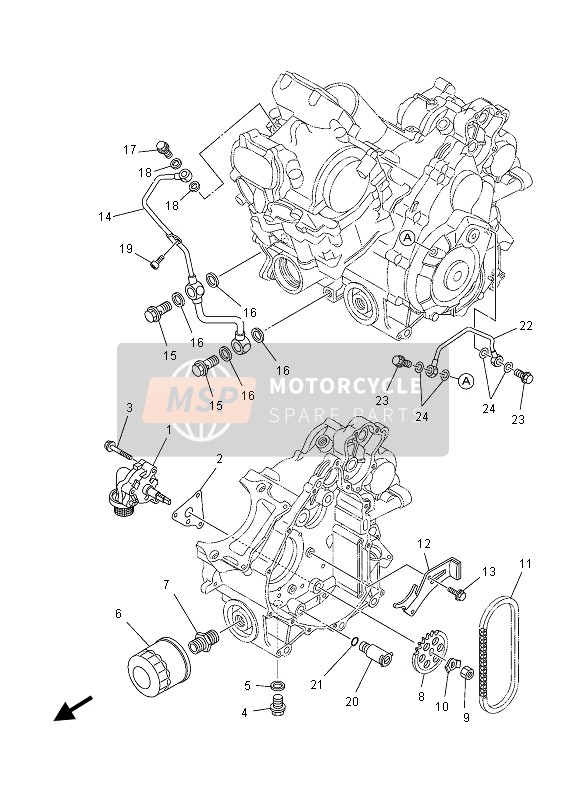 Yamaha YFM700FGD GRIZZLY 4x4 2013 Oil Pump for a 2013 Yamaha YFM700FGD GRIZZLY 4x4