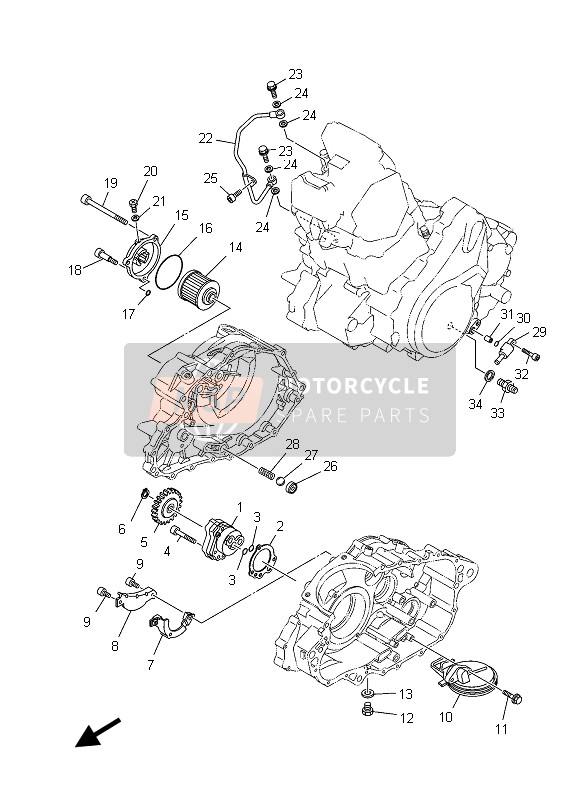 1S3134470000, Cover, Oil Element, Yamaha, 0