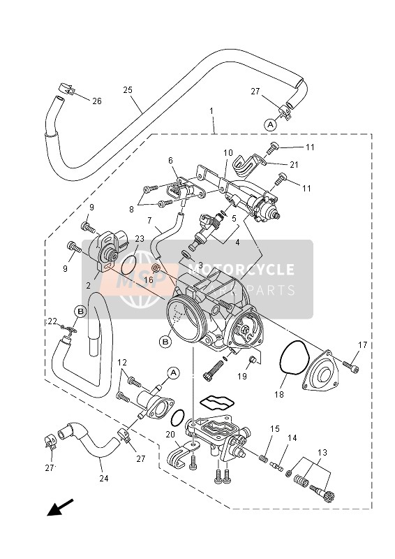 904671013500, Clip, Yamaha, 2