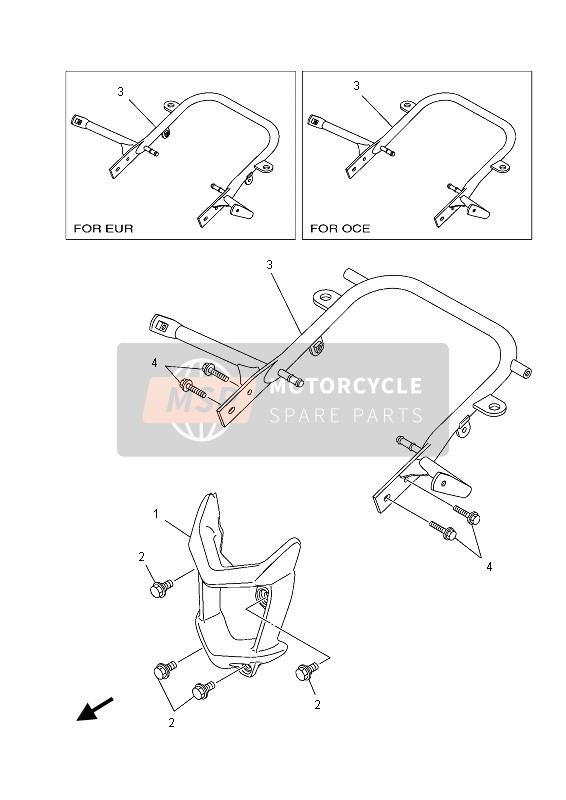 Yamaha YFM700RD 2013 Guard for a 2013 Yamaha YFM700RD