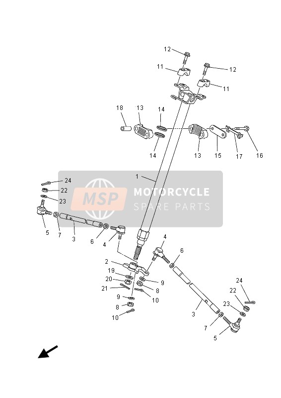 Yamaha YFM700RSED 2013 Steering for a 2013 Yamaha YFM700RSED