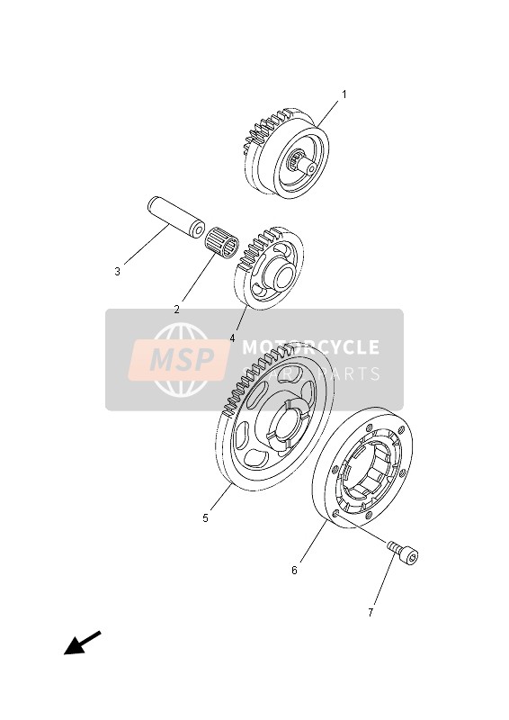 933101126800, Bearing, Cylindrical, Yamaha, 2