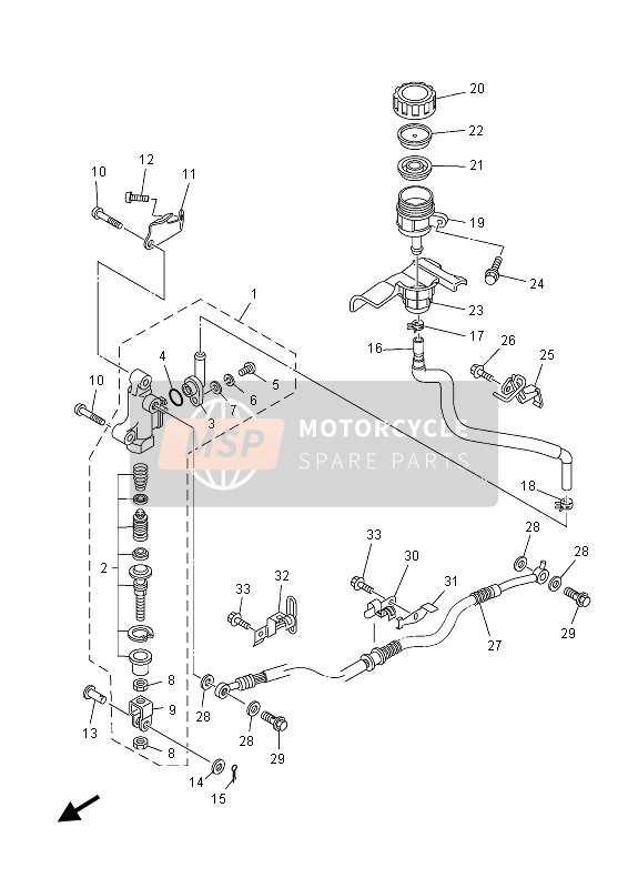 902400812400, Boulon,  A Goupille, Yamaha, 2