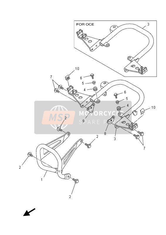 Yamaha YFZ450RD 2013 Guard for a 2013 Yamaha YFZ450RD