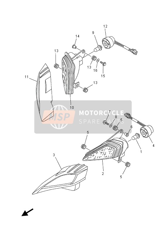 5TG843400100, Cordon De Fil Cplt, Yamaha, 3