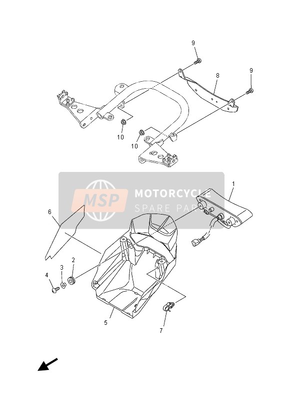 18P8411K0000, Plate,  Insulator, Yamaha, 0