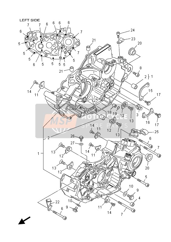 Yamaha YFZ450RSED 2013 KURBELGEHÄUSE für ein 2013 Yamaha YFZ450RSED