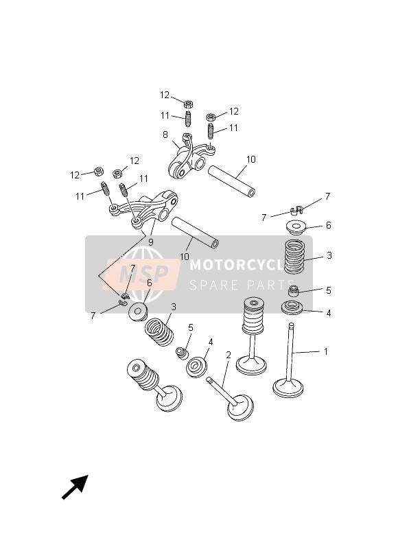 Yamaha YXR700FSPD RHINO 2013 VENTIL für ein 2013 Yamaha YXR700FSPD RHINO