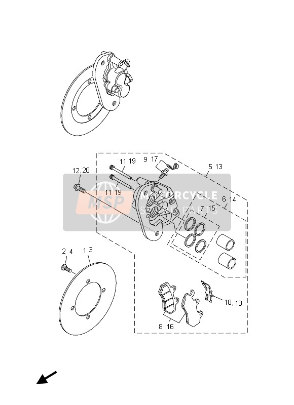 BREMSSATTEL HINTEN