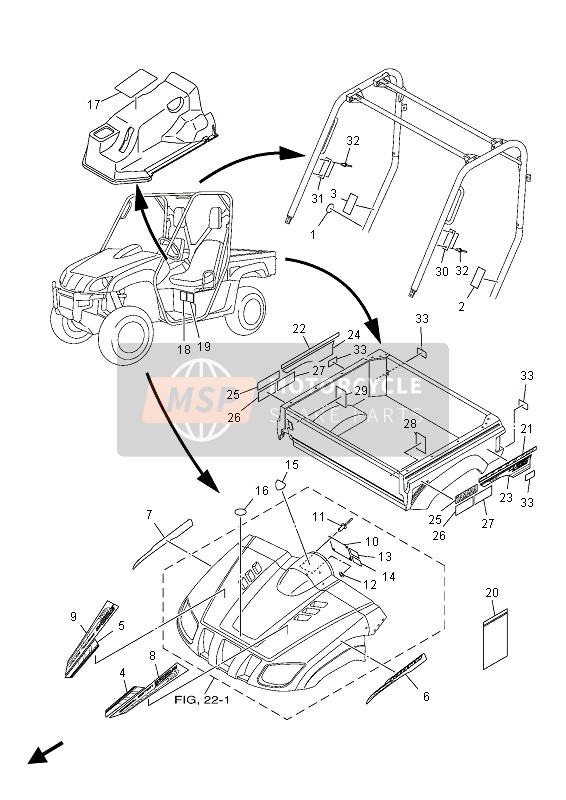 1RBF17860000, Emblem 6, Yamaha, 0