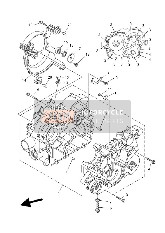 1NS151000900, Carter De Moteur Com, Yamaha, 0