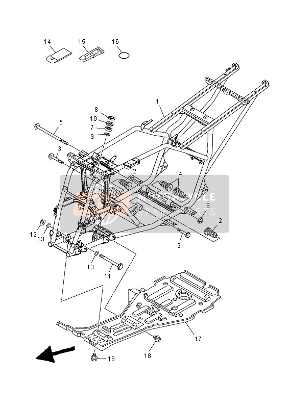 901051071200, Bolt, Washer Based(8AB), Yamaha, 2