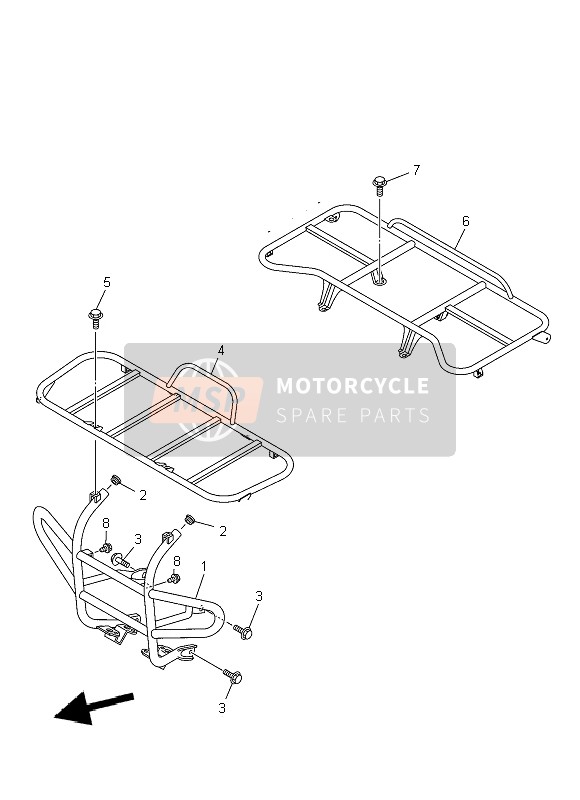 Yamaha YFM350DE GRIZZLY 2014 Garde pour un 2014 Yamaha YFM350DE GRIZZLY