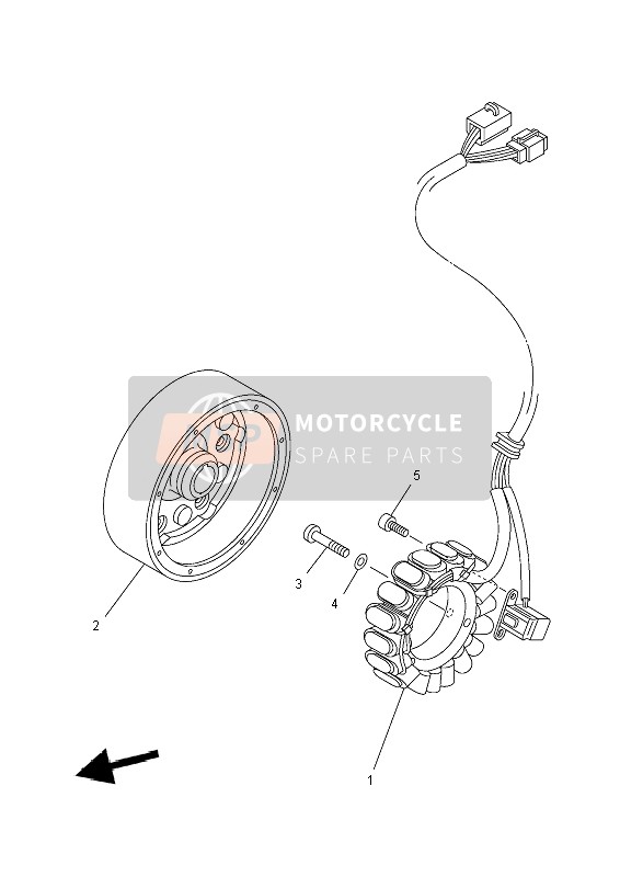 5GH814500100, Rotor Kompl., Yamaha, 0