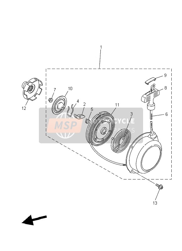 Yamaha YFM450FWA GRIZZLY 4x4 2014 Alternativo para motor para un 2014 Yamaha YFM450FWA GRIZZLY 4x4