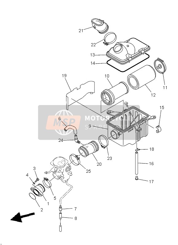 Yamaha YFM450FWAD IRS GRIZZLY 4x4 2014 Consumo para un 2014 Yamaha YFM450FWAD IRS GRIZZLY 4x4