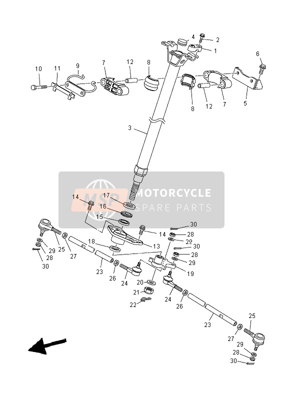 2ESF38160000, Arm, Pitman, Yamaha, 0