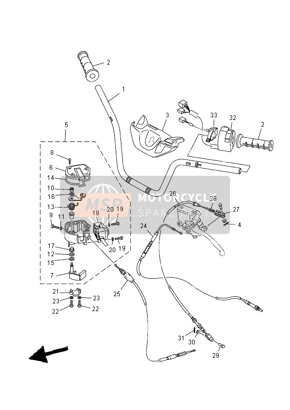 Stuurhandvat & Kabel