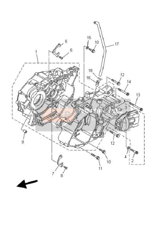 2HR111660000, Pipe, Breather 1, Yamaha, 0