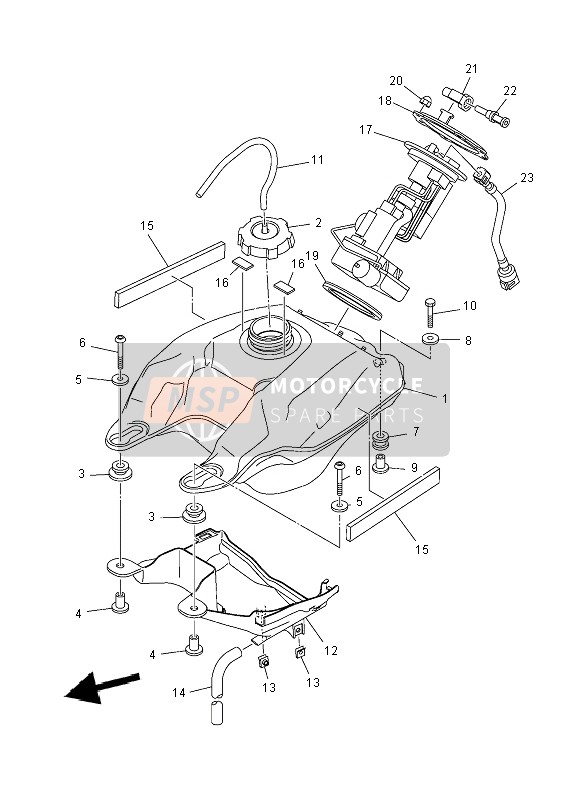 18P139071200, Fuel Pump Comp., Yamaha, 1