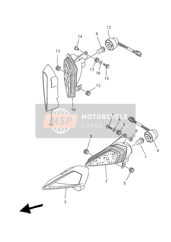 Yamaha YFZ450R 2014 Phare pour un 2014 Yamaha YFZ450R