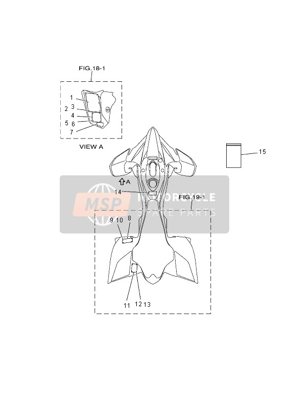 1TDF415E2000, Embleme,  Recommandat, Yamaha, 0