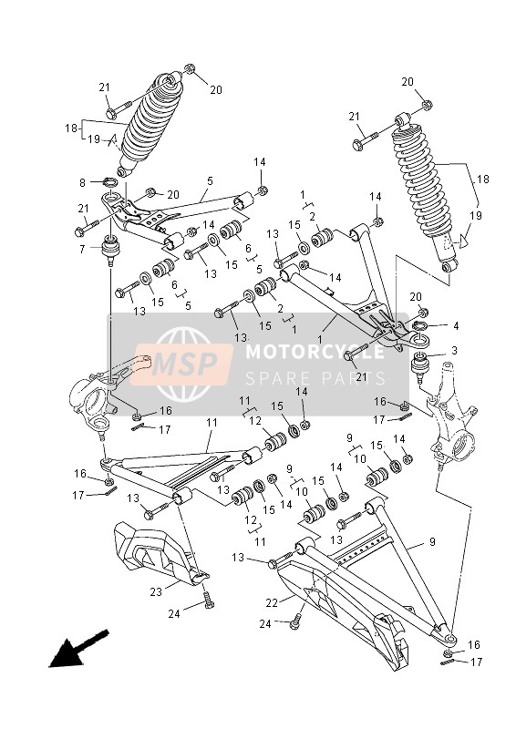 1XDF33902100, Shock Absorber Ass, Yamaha, 0