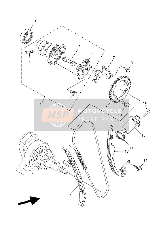 Yamaha YXM700E YAMAHA BLACK 2014 Camshaft & Chain for a 2014 Yamaha YXM700E YAMAHA BLACK