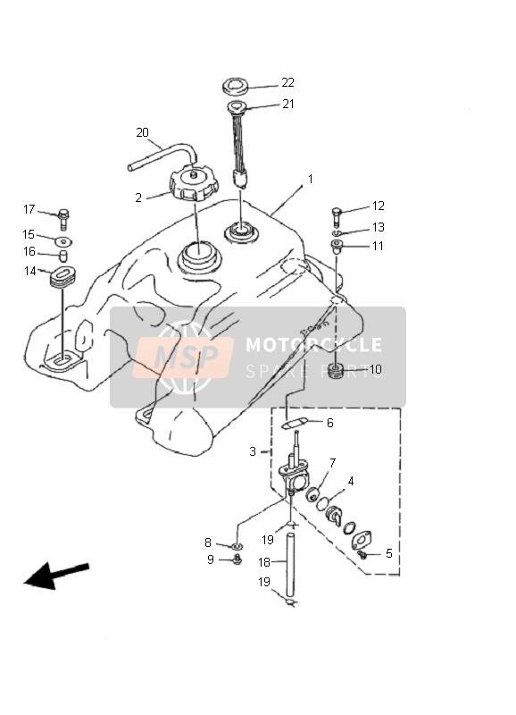 4SH242601100, Indicateur De Carbur, Yamaha, 2