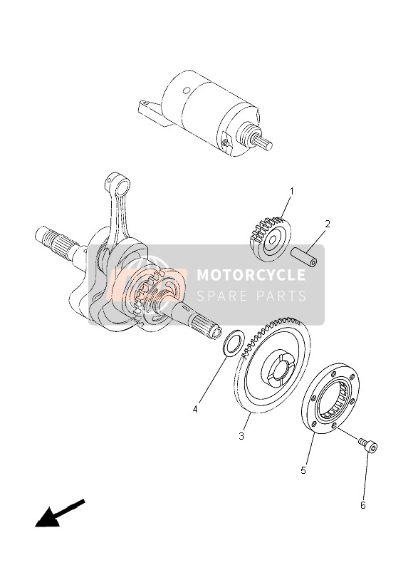 Yamaha YFM350A GRIZZLY 4x4 2015 Starter Clutch for a 2015 Yamaha YFM350A GRIZZLY 4x4