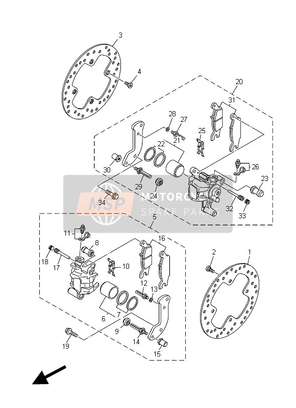 Rear Brake Caliper