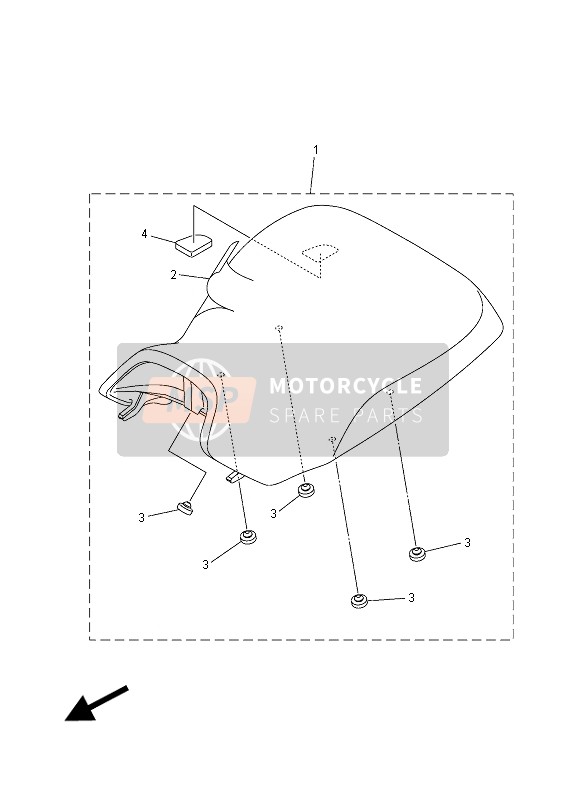 Yamaha YFM550FWAD YAMAHA BLACK 2015 Siège pour un 2015 Yamaha YFM550FWAD YAMAHA BLACK