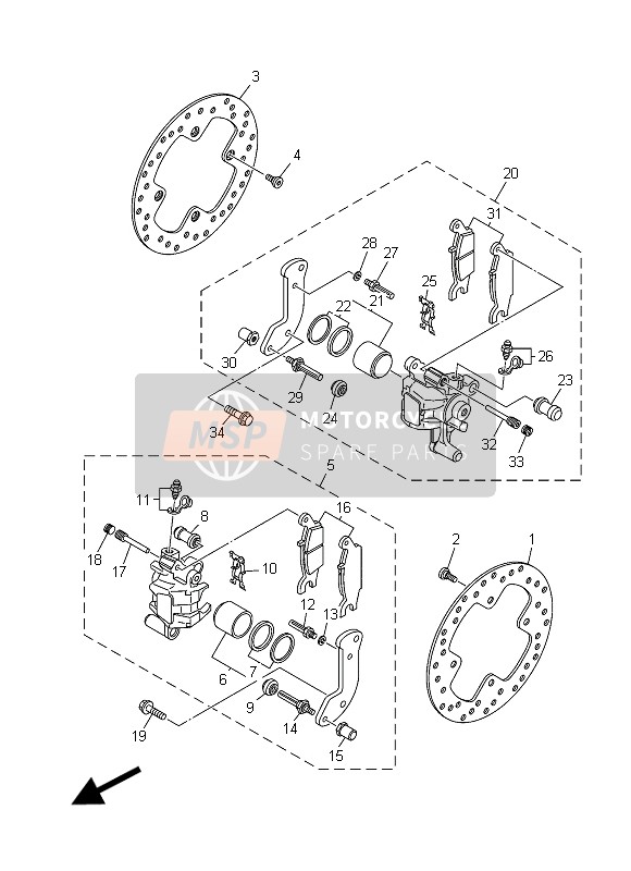 Rear Brake Caliper