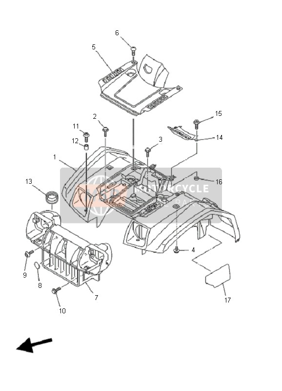 901100620200, Boulon,  Tete Hexagon, Yamaha, 3