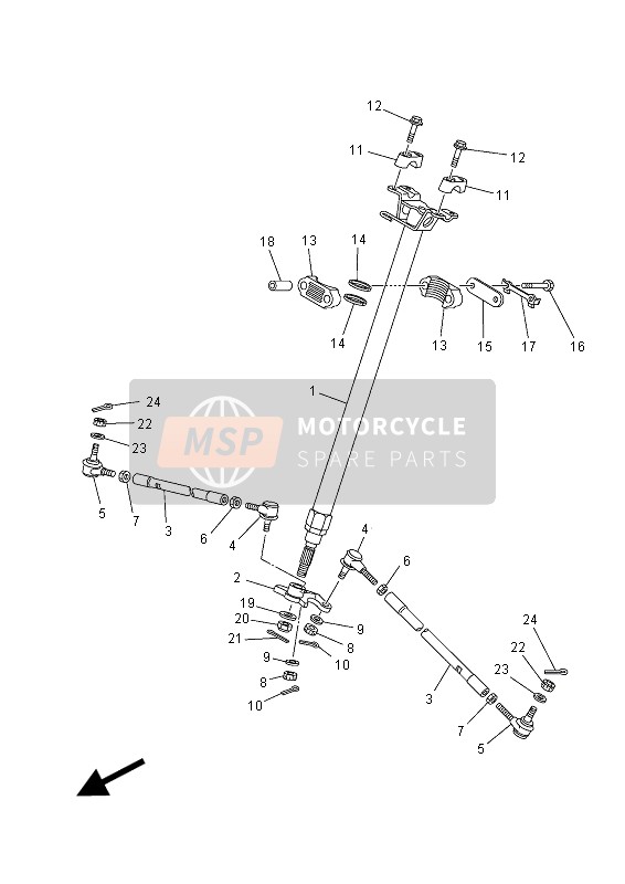 Yamaha YFM700R 2015 Steering for a 2015 Yamaha YFM700R