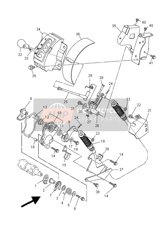 1XD2637E0000, Cable, Aansturing 1, Yamaha, 1