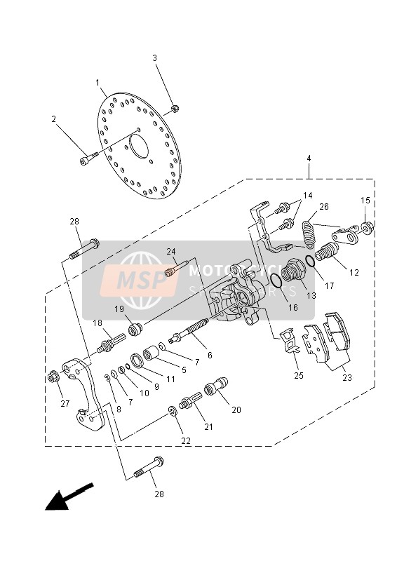 Rear Brake Caliper 2